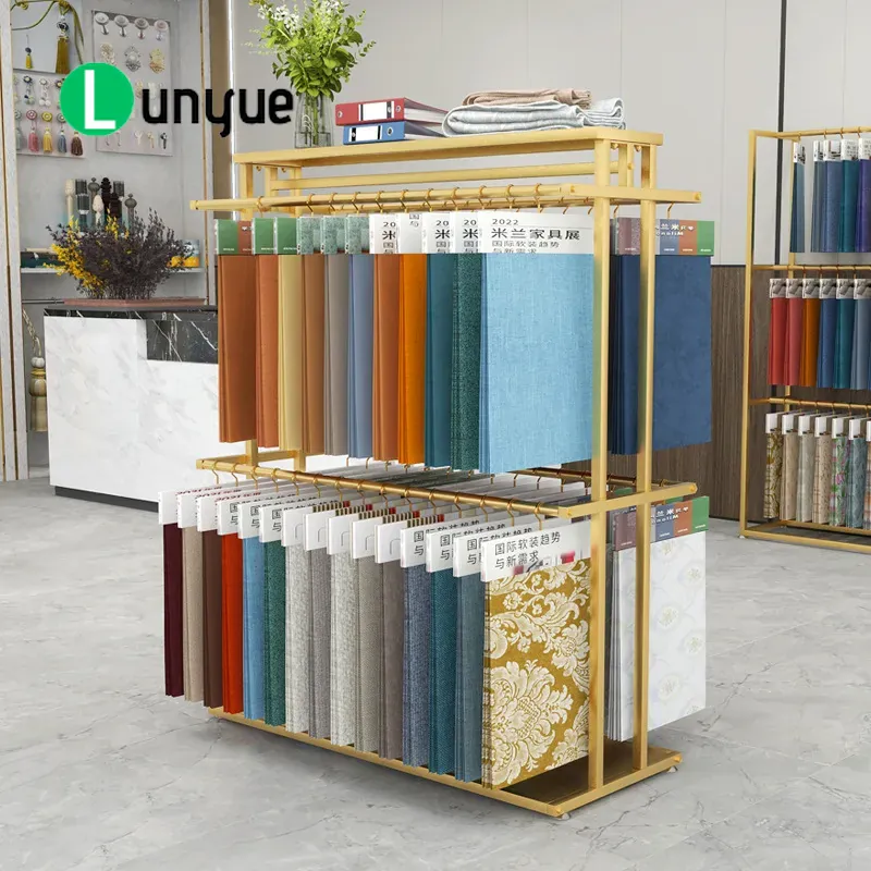 Home Textiles Exhibition - Multi Layer Silk Scarf Display Rack