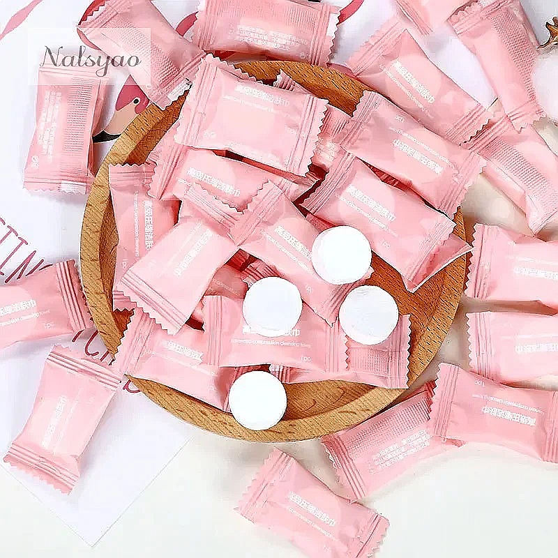 50pcs Compressed Towel Travel  - Home Textiles Face Towel ulasan dan harga