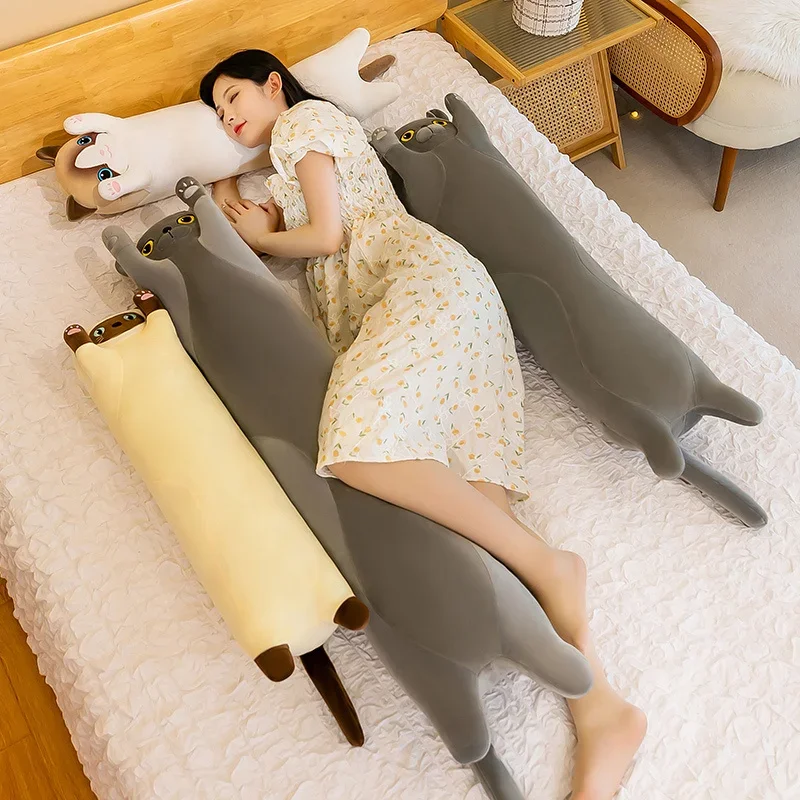 50~110cm Squishy Cat Long Doll - Bolster Pillow Long ulasan dan harga