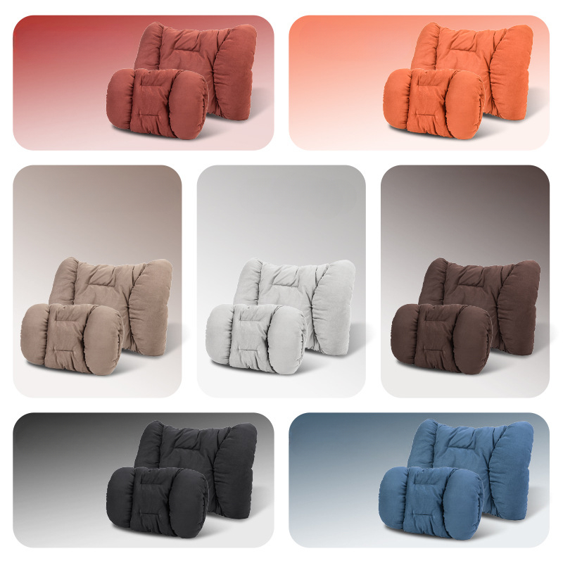 Plush Suede Car Headrest Pillo - Bolster Pillow Long ulasan dan harga