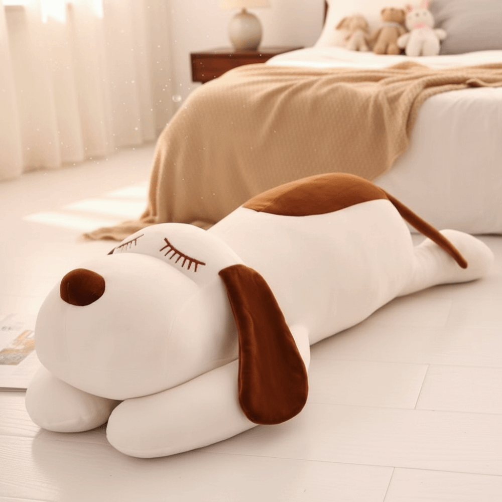 Long Lying Dog Plush Pillow Hu - Bolster Pillow Long ulasan dan harga