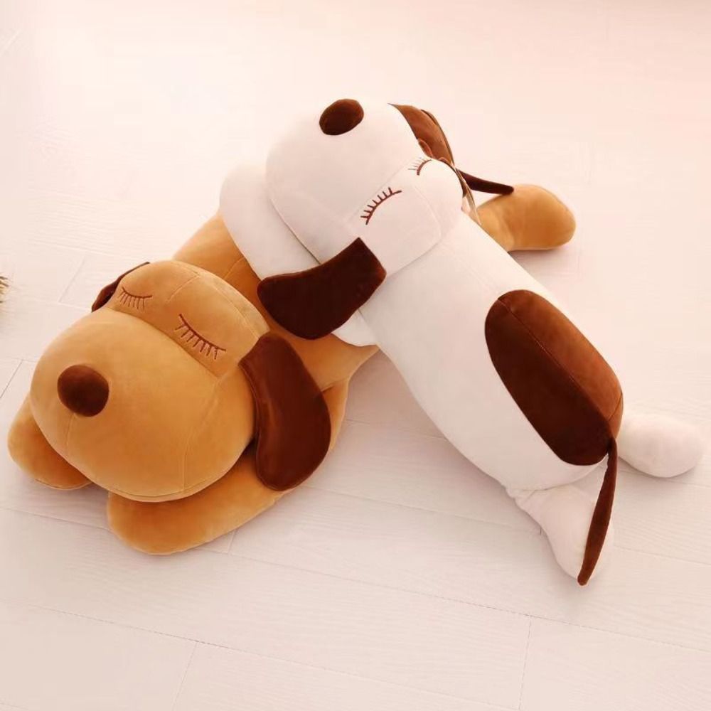 Long Lying Dog Plush Pillow Hu - Bolster Pillow Long ulasan dan harga