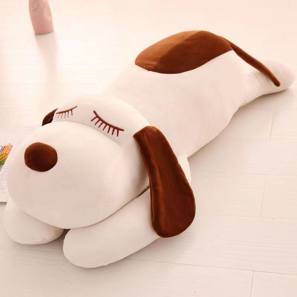 Long Lying Dog Plush Pillow Hu - Bolster Pillow Long ulasan dan harga