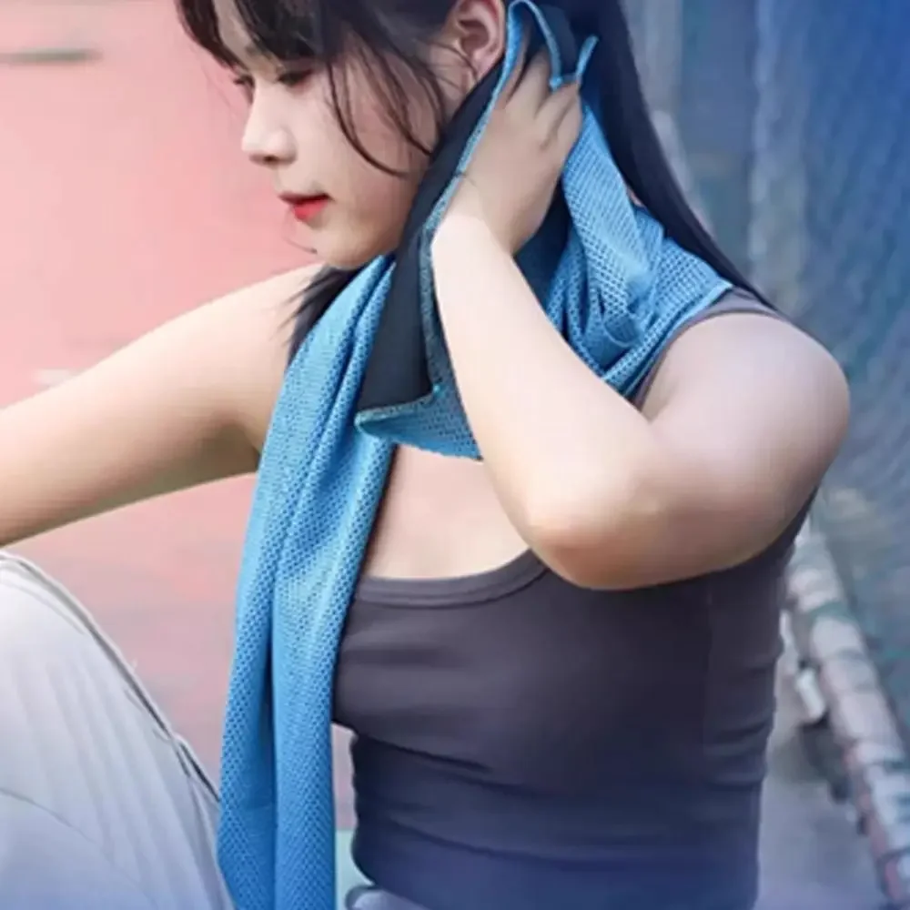 Quick Dry Cooling Towel With P - Home Textiles Face Towel ulasan dan harga