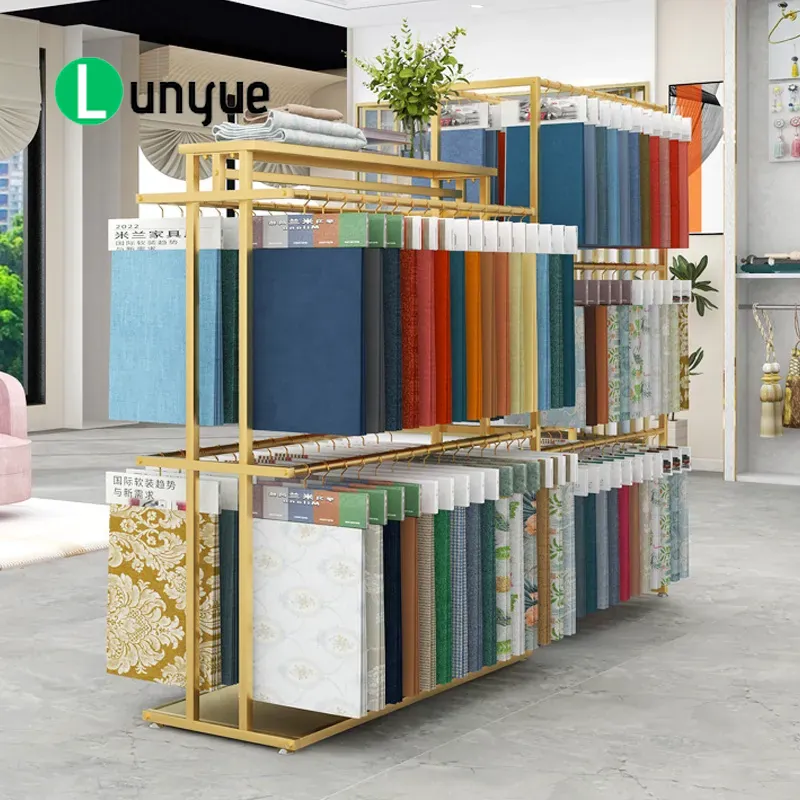 Multi Layer Silk Scarf Display - Home Textiles Exhibition ulasan dan harga