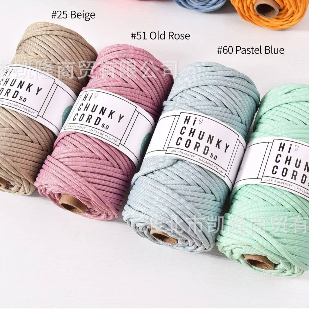Soft Polyester Chunky Cord 5mm - Home Textiles Consultant ulasan dan harga