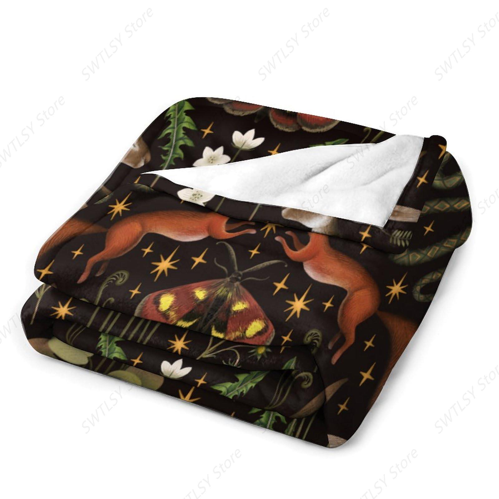Rustic Forest Throw Blanket, F - Home Landing Textiles ulasan dan harga