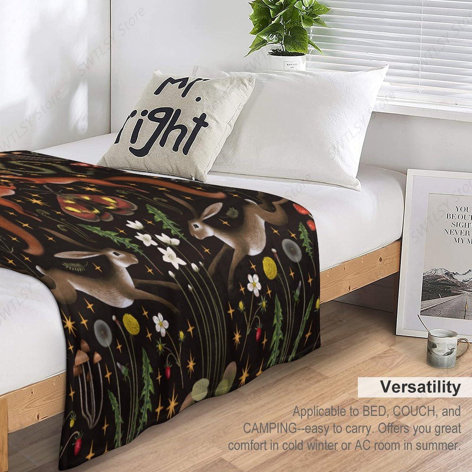 Rustic Forest Throw Blanket, F - Home Landing Textiles ulasan dan harga