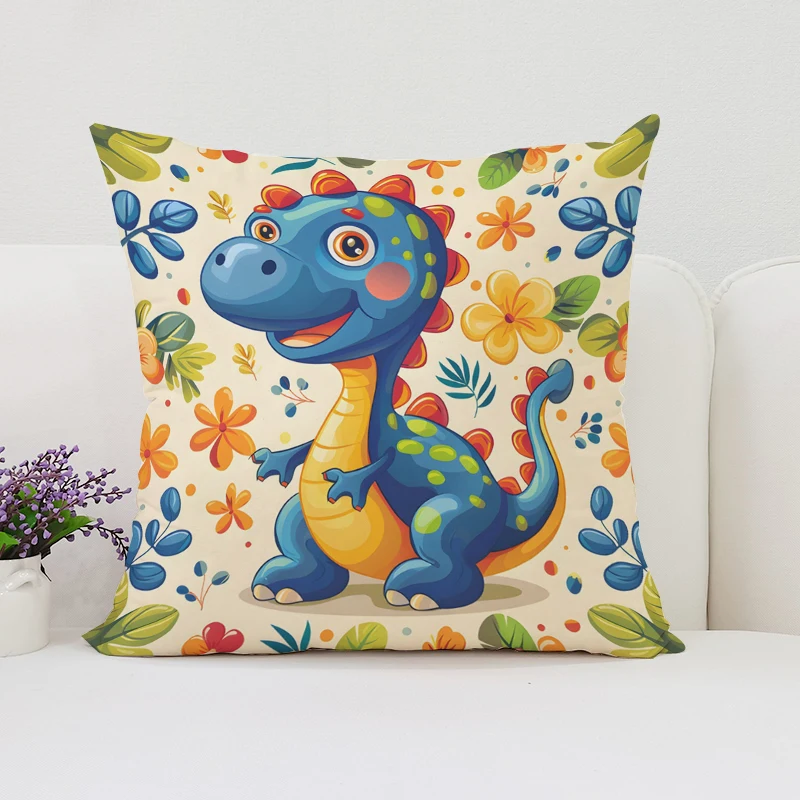 Dinosaur Land throw pillow cov - Home Landing Textiles ulasan dan harga