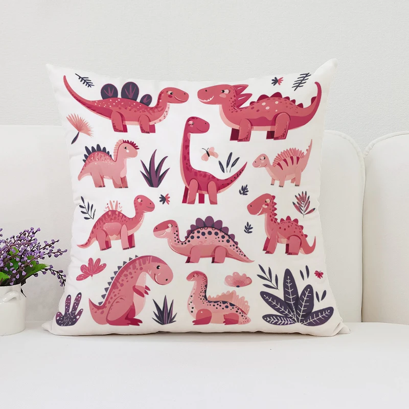 Dinosaur Land throw pillow cov - Home Landing Textiles ulasan dan harga