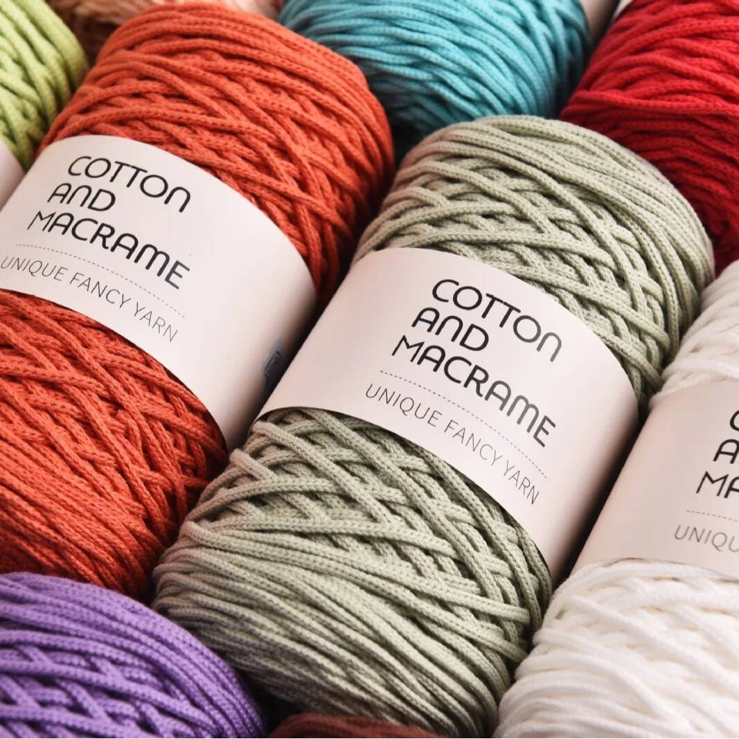 200g Pure Cotton Yarn,110m 3mm - Home Textiles Consultant ulasan dan harga