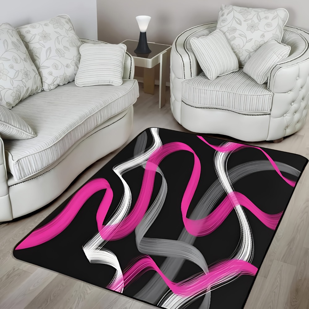 Hot Pink and Gray Black Geomet - Hot Home Of Textiles ulasan dan harga
