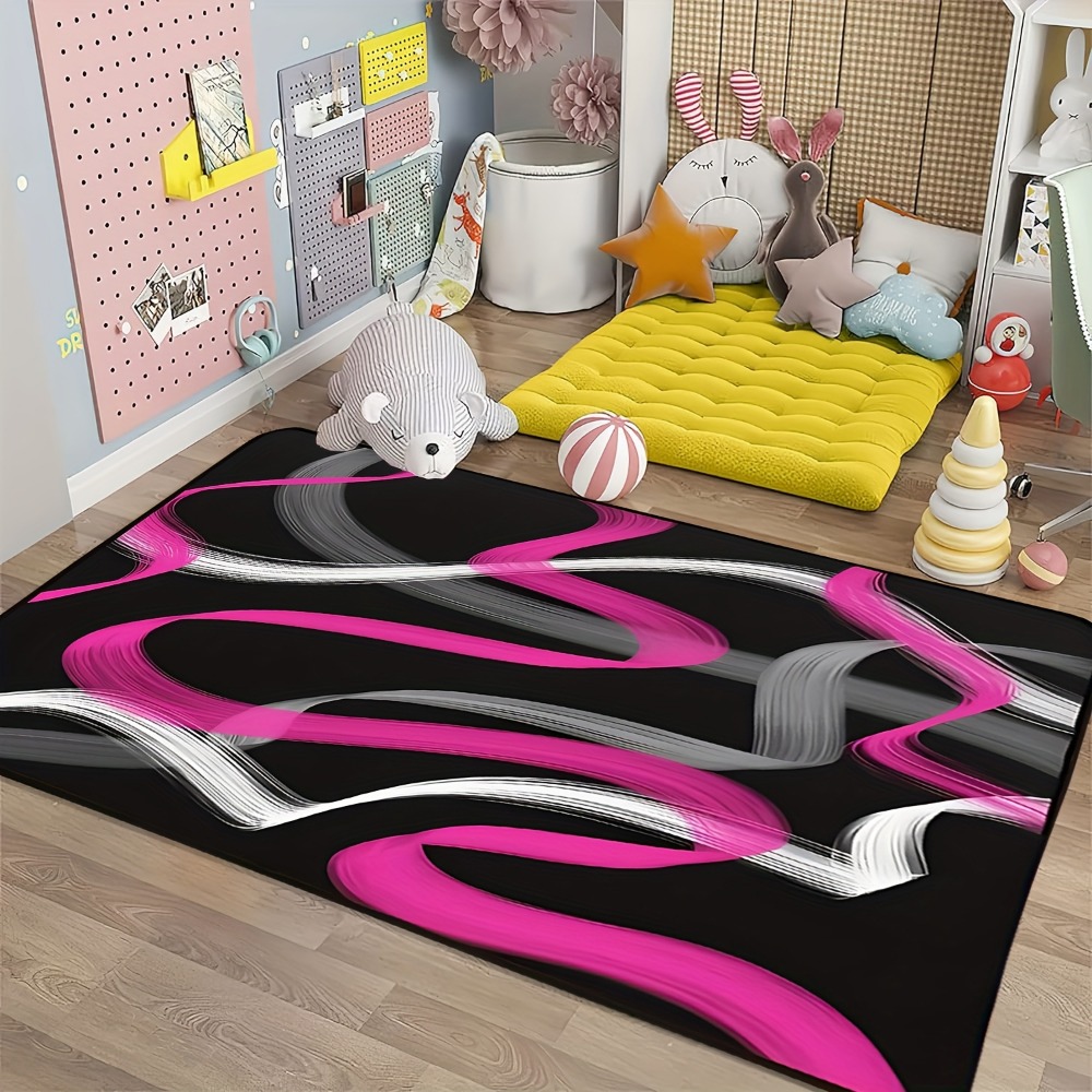 Hot Pink and Gray Black Geomet - Hot Home Of Textiles ulasan dan harga