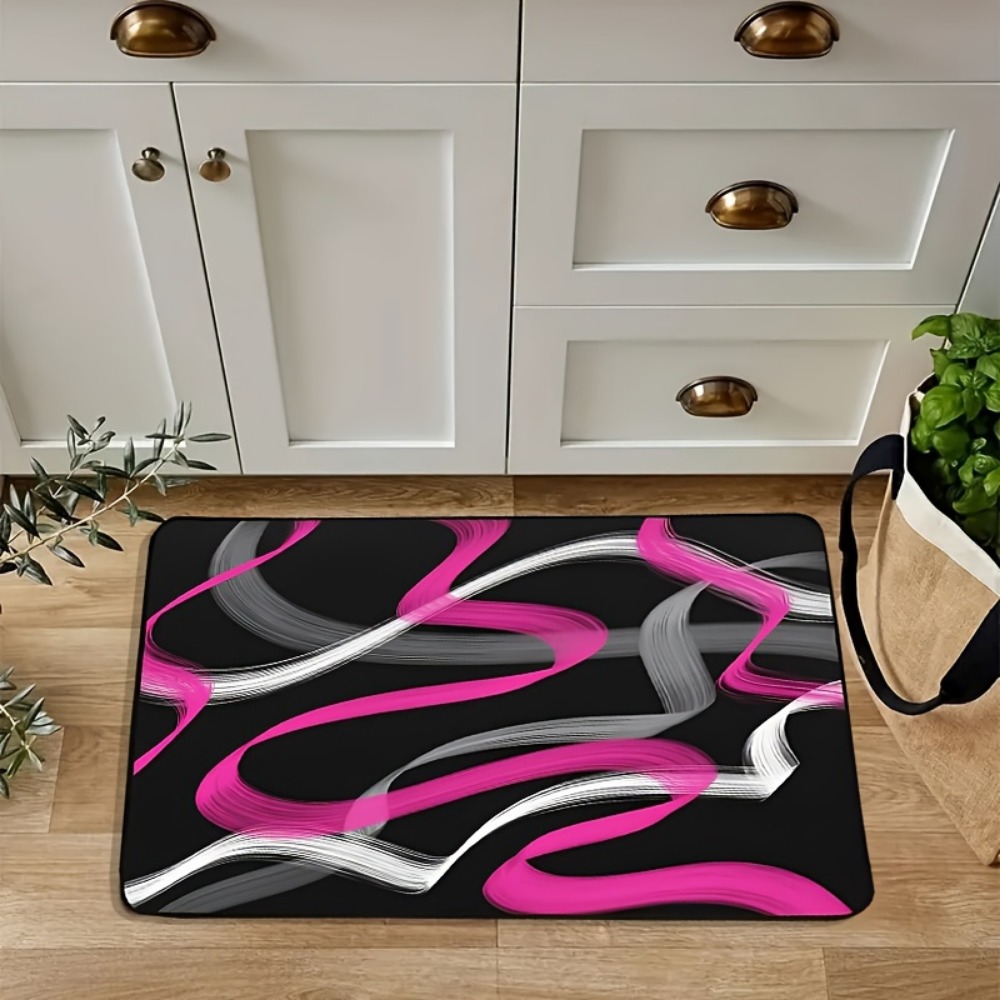 Hot Pink and Gray Black Geomet - Hot Home Of Textiles ulasan dan harga