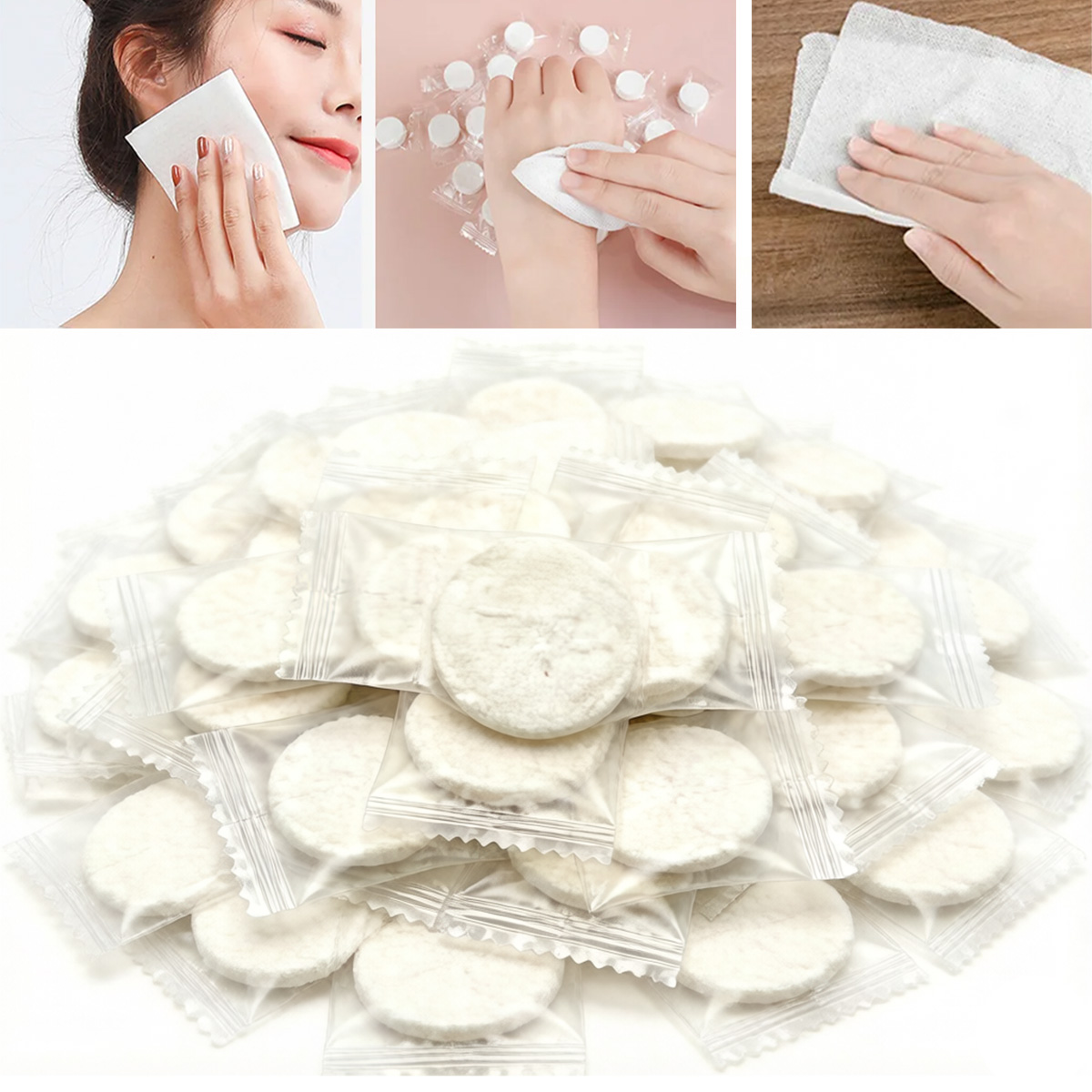 100Pcs Portable Compressed Tow - Home Textiles Face Towel ulasan dan harga