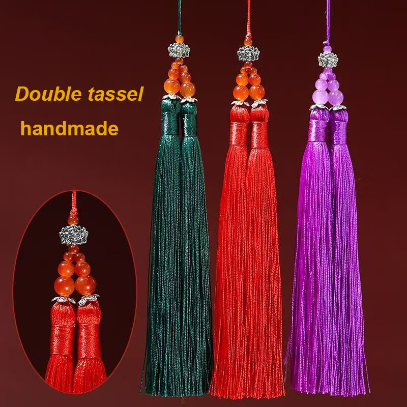 1/2Pcs 15cm Double Tassel Brus - Home Textiles Suppliers In Usa ulasan dan harga