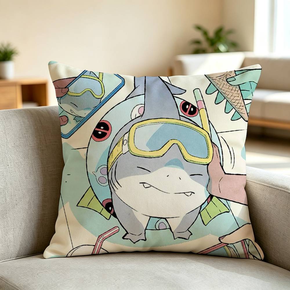 Cute Jeff the Land Shark Pillo - Home Landing Textiles ulasan dan harga