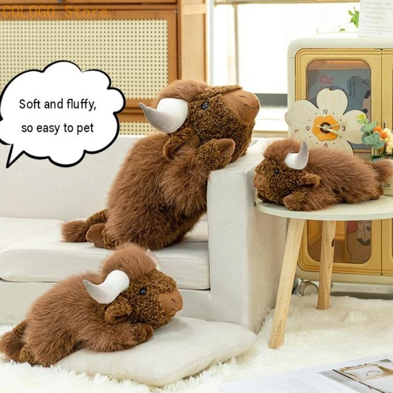 Shaggy High Land Cow Cushion w - Home Landing Textiles ulasan dan harga